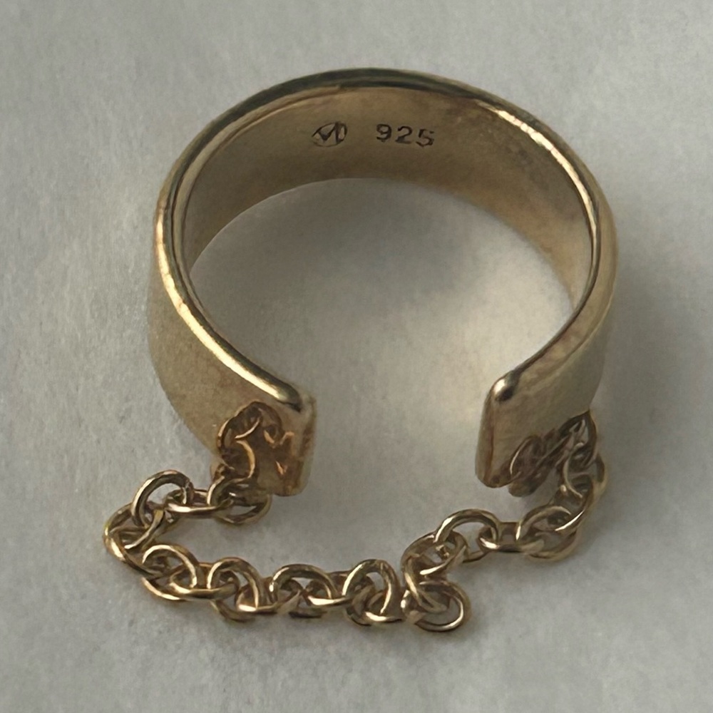 Mejuri Gold Vermeil Ear Cuff with Tiny Chain